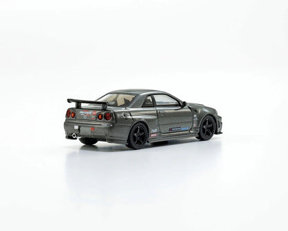 Kyosho 1:64 Nissan NISMO R34 GT-R Grey NISMO BNR34 CRS Version (MOTN LED Base Compatible)