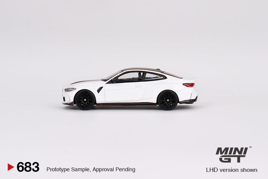 Mini GT 1:64 BMW M4 CSL Alpine White LHD (MGT00683-CH)