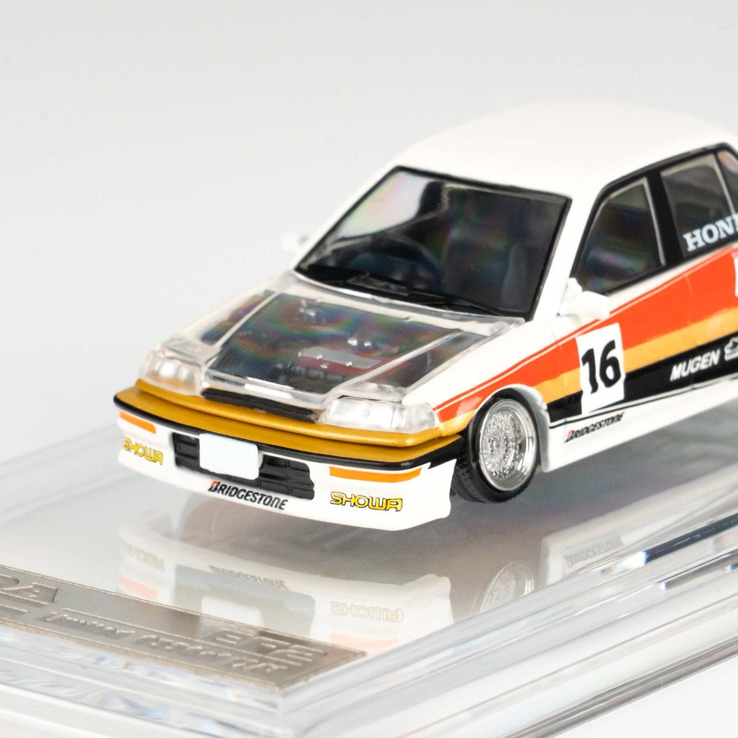 BMC BM Creations 1:64 Honda CIVIC EF2 1991 White MOTUL (RHD)