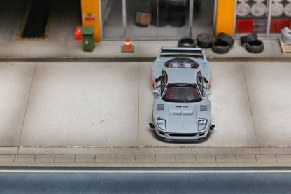 Street Weapon X Ghost Player 1:64 Ferrari F40 LB-Works LBWK Custom Cement Grey