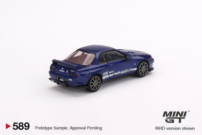 Mini GT 1:64 Nissan Skyline GT-R Top Secret  VR32 Metallic Blue RHD (MGT00589-CH)