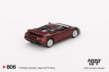 Mini GT 1:64 Bugatti EB110 GT Dark Red Metallic (MGT00806-CH)