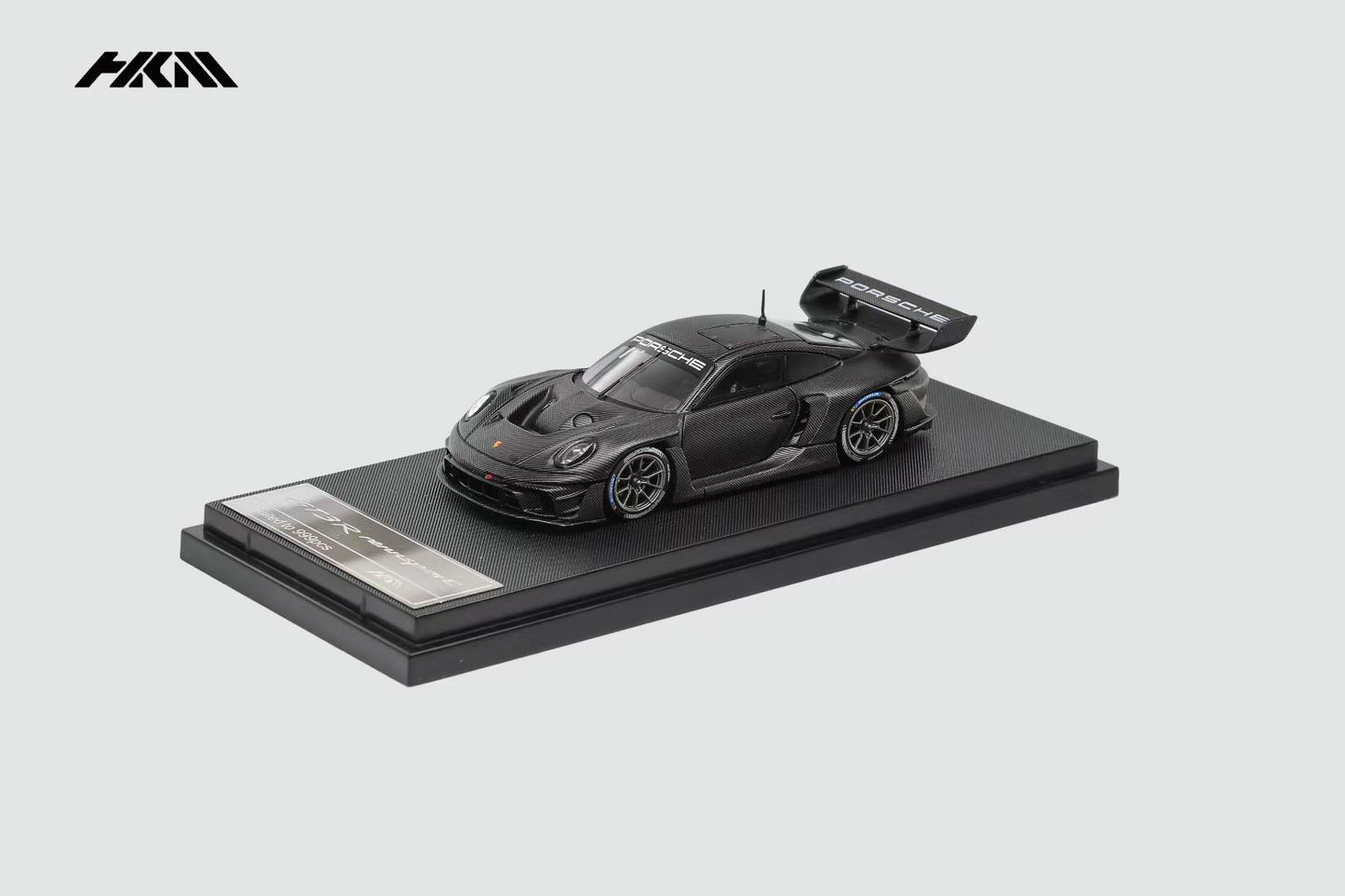 HKM 1:64 911 (992) GT3 R Rennsport Single Seat Track Edition Brumos Spoiler Black Carbon