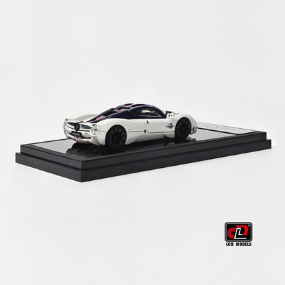 LCD 1:64 Pagani Utopia White Blue Carbon Official Licensed