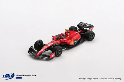 BBR 1/64 Ferrari SF23 #55 C. Sainz 2023 Monaco GP (BBRFER64023)