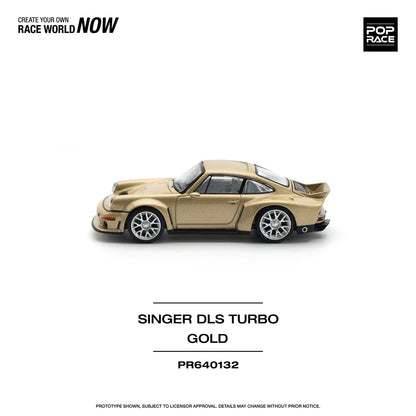 Pop Race 1:64 Porsche Singer DLS Turbo 964 Road Gold (PR640132)
