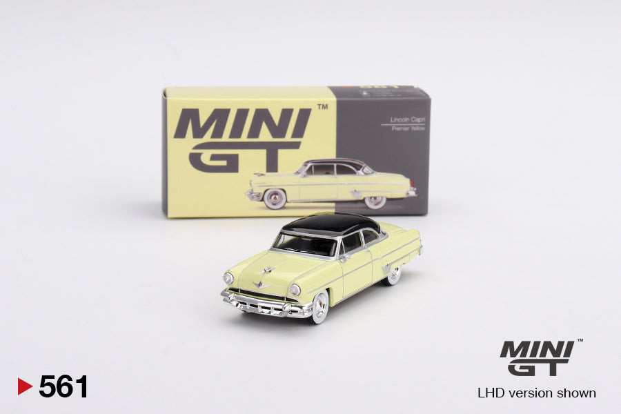 Mini G 1/64 Lincoln Capri 1954 Premier Yellow LHD (MGT00561-L)