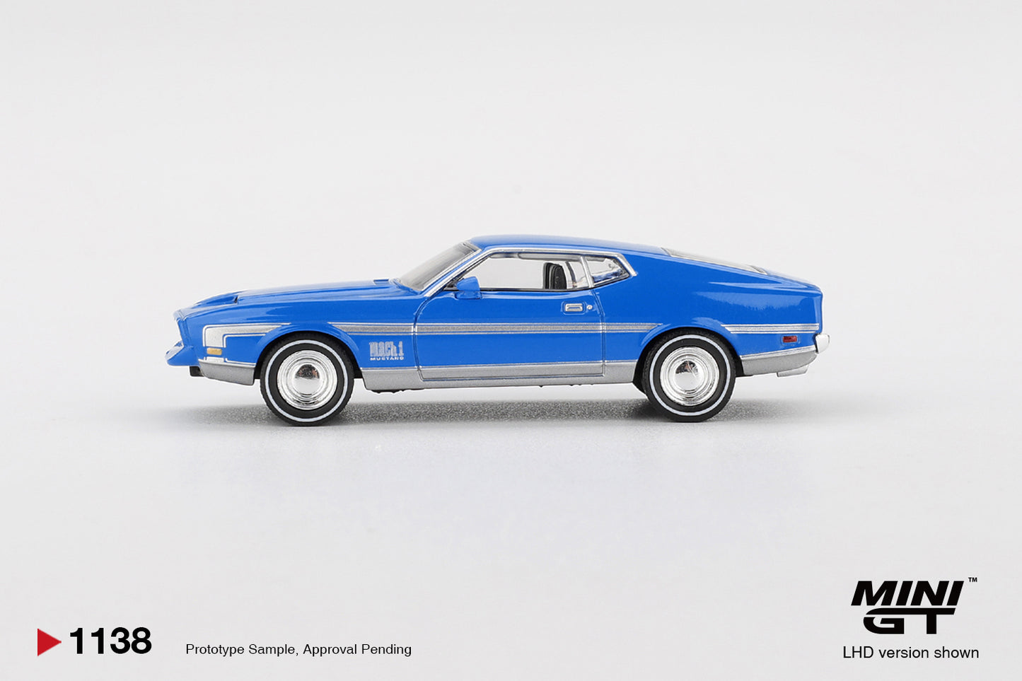 Mini GT 1:64 Ford Mustang Mach 1 Grabber Blue (MGT01138-CH)