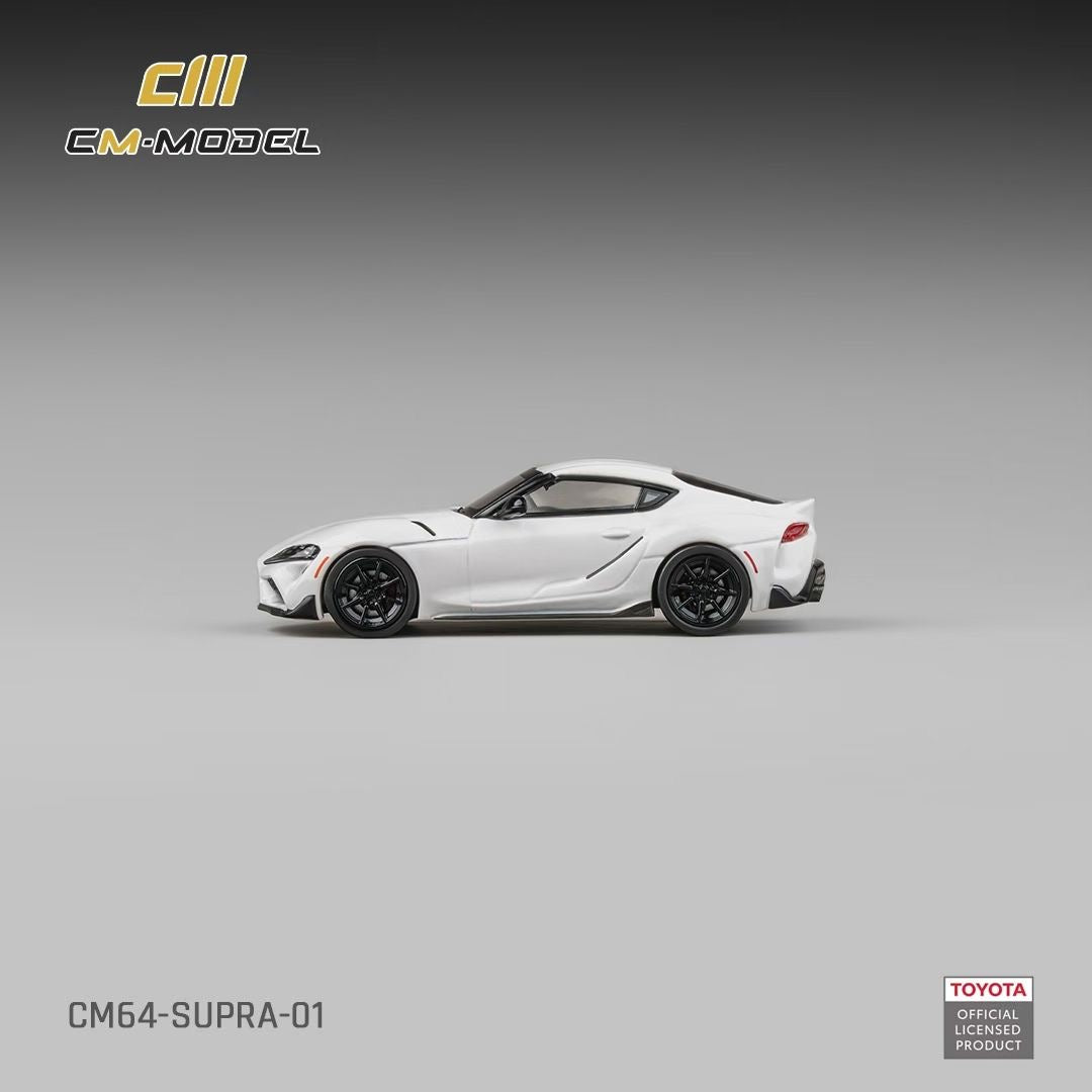 CM Model 1:64 Toyota Supra A90 Pearl White Official Licensed