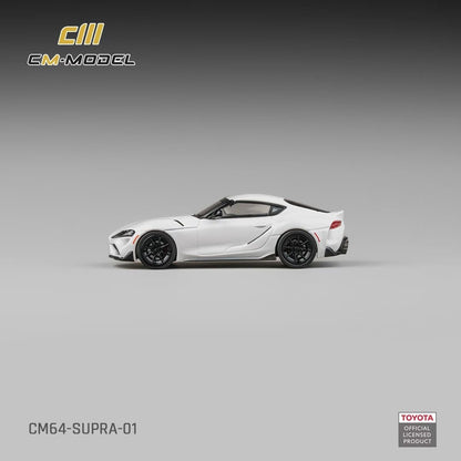 CM Model 1:64 Toyota Supra A90 Pearl White Official Licensed