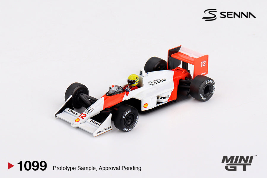 Mini GT 1:64 McLaren MP4/4 #12 Ayrton Senna 1988 Japanese Grand Prix Winner (With Marlboro Decal Stickers) (MGT01099-CH)