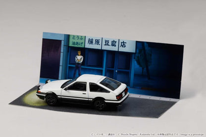 Hobby Japan x JDM64 1:64 Toyota SPRINTER TRUENO (AE86) / INITIAL D Takumi Fujiwara vs Takeshi Nakazato (with 2 Collector Cards)