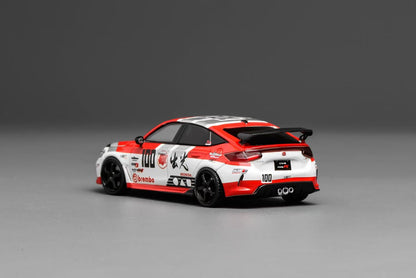 Motorhelix 1:64 Honda Civic Type-R FL5 Idemitsu Motion 100 Openable Front Hood Detailed Engine - Honda Official Licensed