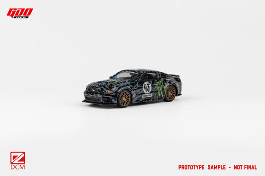 GDO X DCM 1:64 Ford Mustang GT MK5 2014 Monster Energy Ken Block Hoonigan #43 Edition