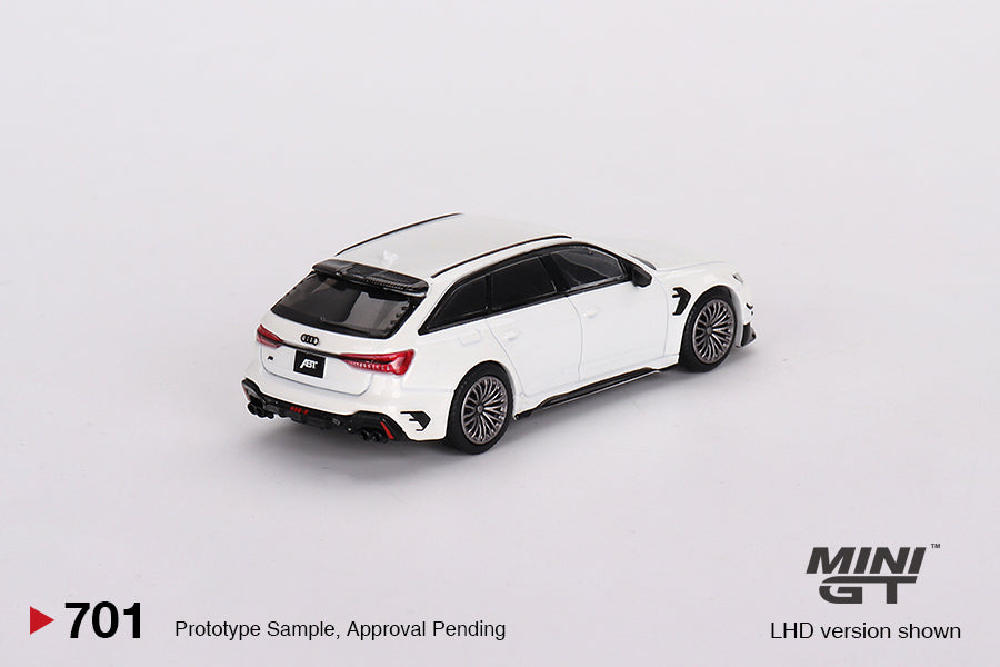 Mini GT 1:64 Audi ABT RS6-R Glacier White Metallic LHD (MGT00701-R)
