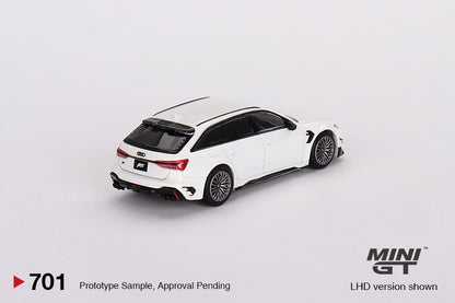 Mini GT 1:64 Audi ABT RS6-R Glacier White Metallic LHD (MGT00701-R)