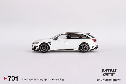 Mini GT 1:64 Audi ABT RS6-R Glacier White Metallic LHD (MGT00701-R)
