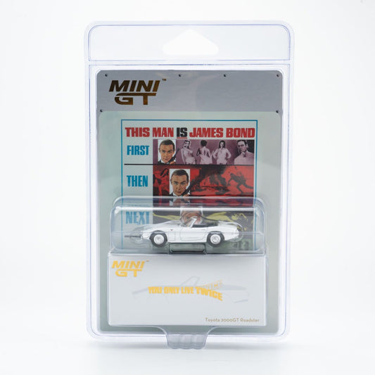 Mini GT 1:64 Toyota 2000GT Roadster “You Only Live Twice” in Blaster Packaging English Version (MGT00915-007ECH)