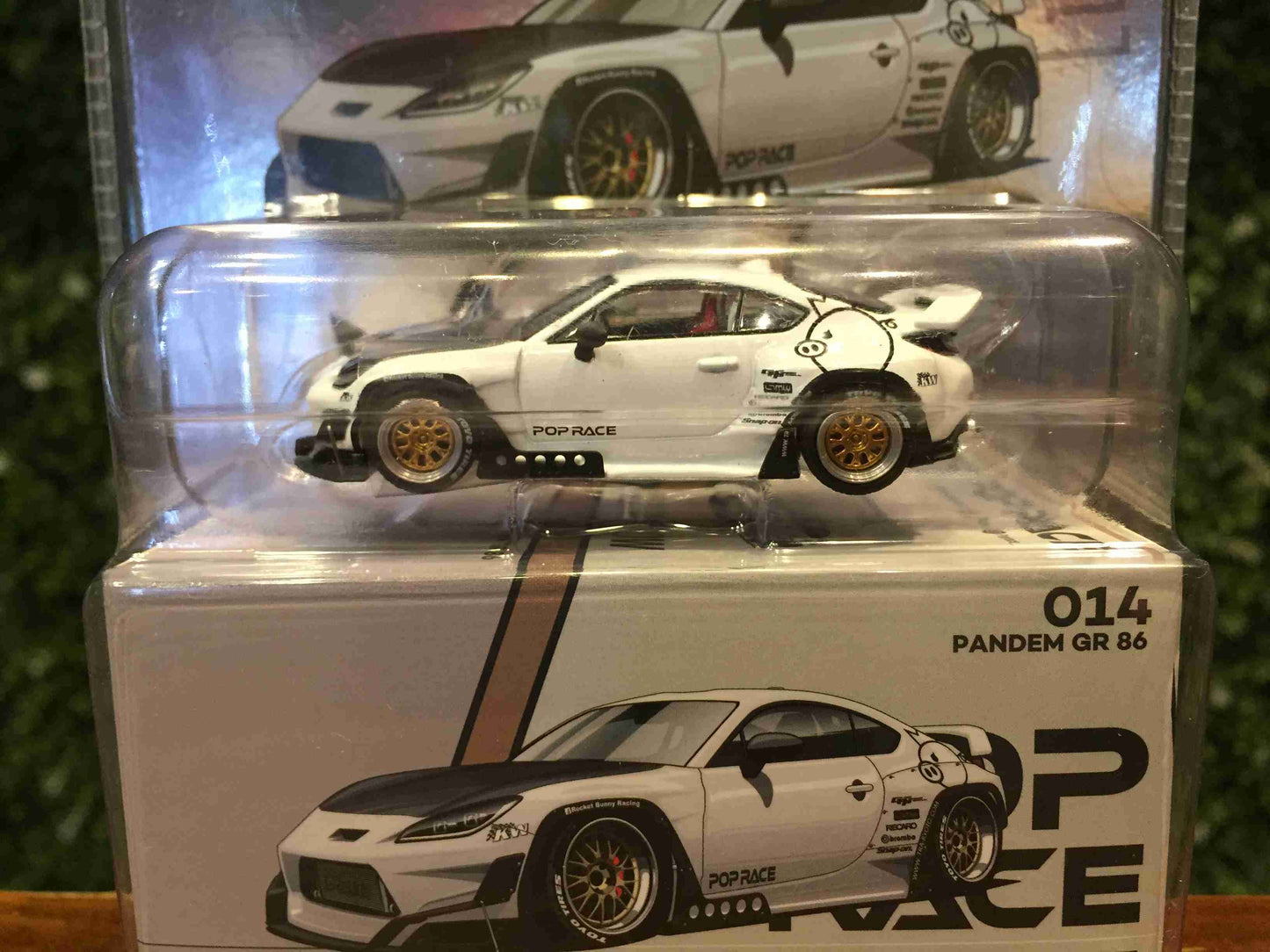 Pop Race X Enigma 1:64 Toyota Pandem GR86 ZN8 2002 Rocket Bunny Custom Openable Front Hood Detailed Engine in Blister Packaging (PRE014)