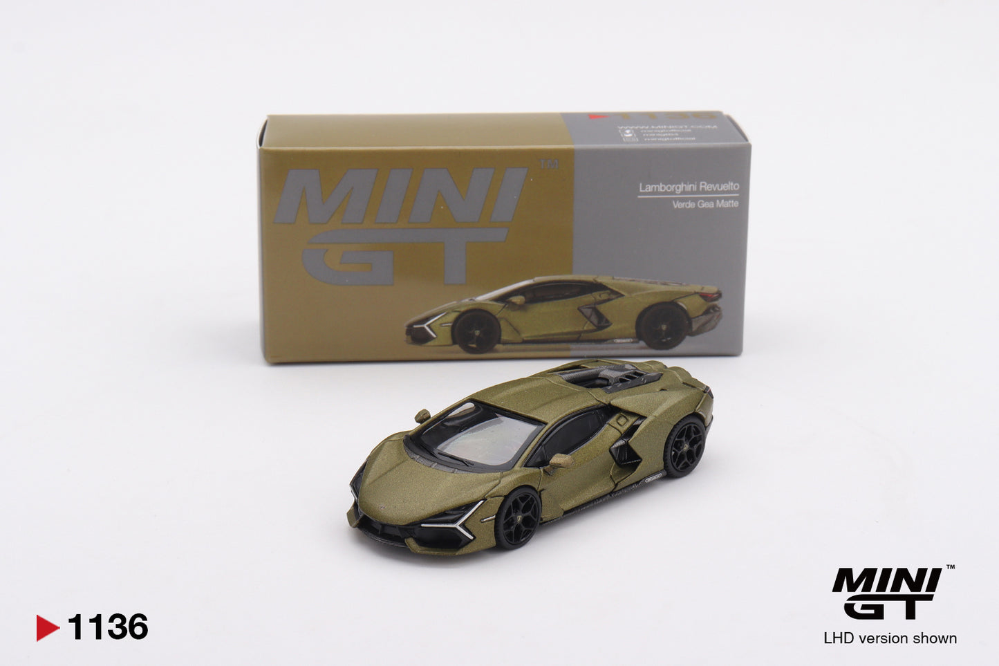 Mini GT 1:64 Lamborghini Revuelto Verde Gea Matte (MGT01136-CH)