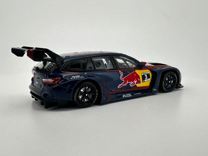 JICAR 1:64 M3 G81 Wagon Touring 24h Nurburgring Matt Blue Red Bull in Premium Box Packaging