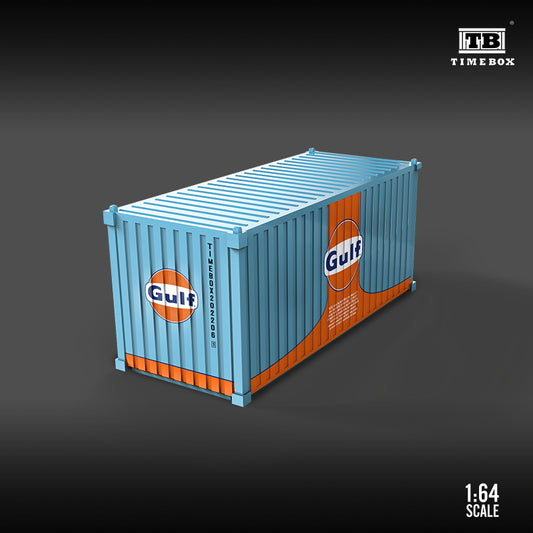 Time Box 1/64 20ft Shipping Container Full Metal Made- Gulf Version