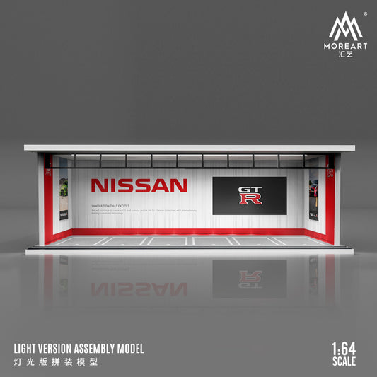 MoreArt 1/64 Car Park Garage Diorama with LED Light- Nissan GT-R Edition