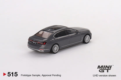 Mini GT 1/64 BMW 750Li xDrive Bernina Grey Amber Effect RHD (MGT00515-R)