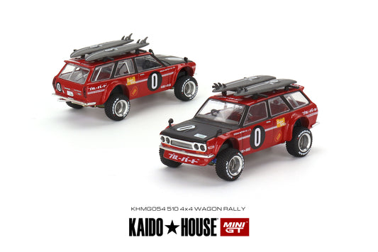 Mini GT- 1/64 Datsun KAIDO 510 Wagon Kaido GT Surf Safari RS V2 Kaido House (KHMG054)