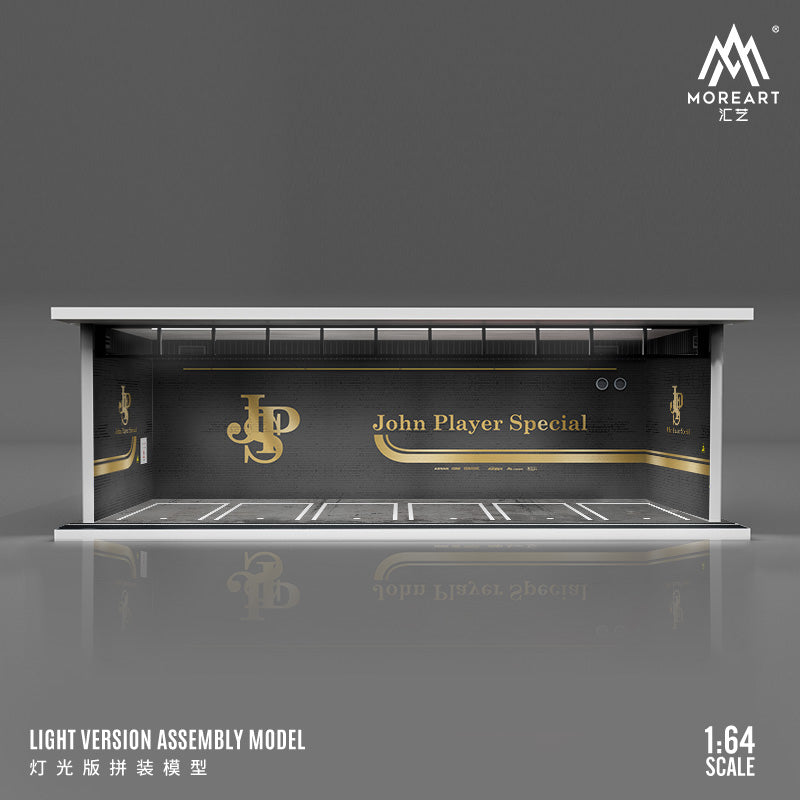 MoreArt 1/64 Parking Lot Scene Diorama with LED Light- JPS Edition