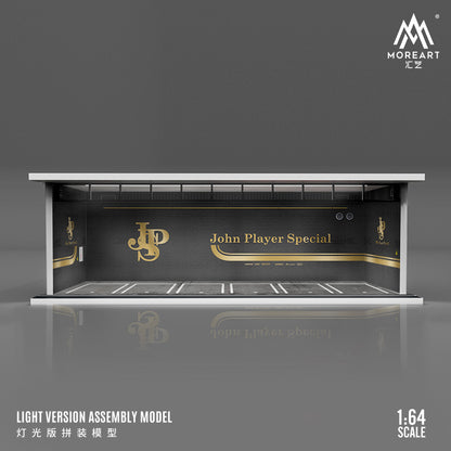MoreArt 1/64 Parking Lot Scene Diorama with LED Light- JPS Edition