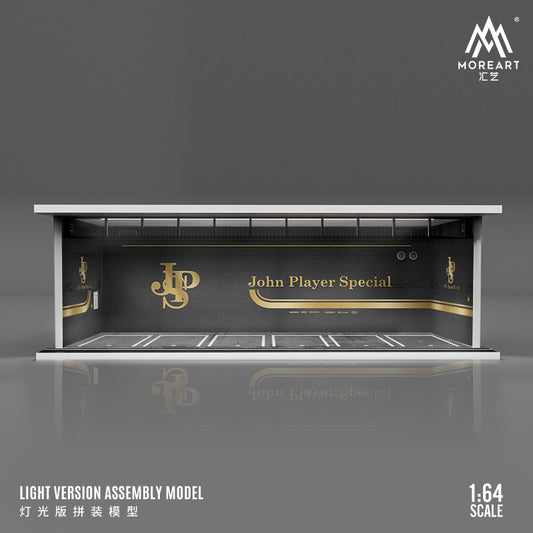 MoreArt 1/64 Parking Lot Scene Diorama with LED Light- JPS Edition