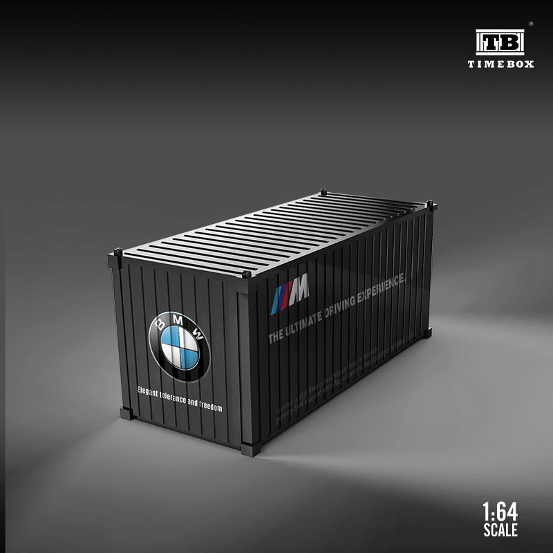 Time Box 1/64 20ft Shipping Container Full Metal Made- BMW Version