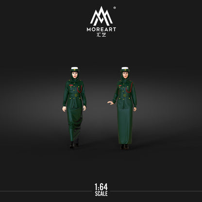 Time Micro 1/64 Mercedes Benz SLS Dubai Police Car with Police Woman Model Figure