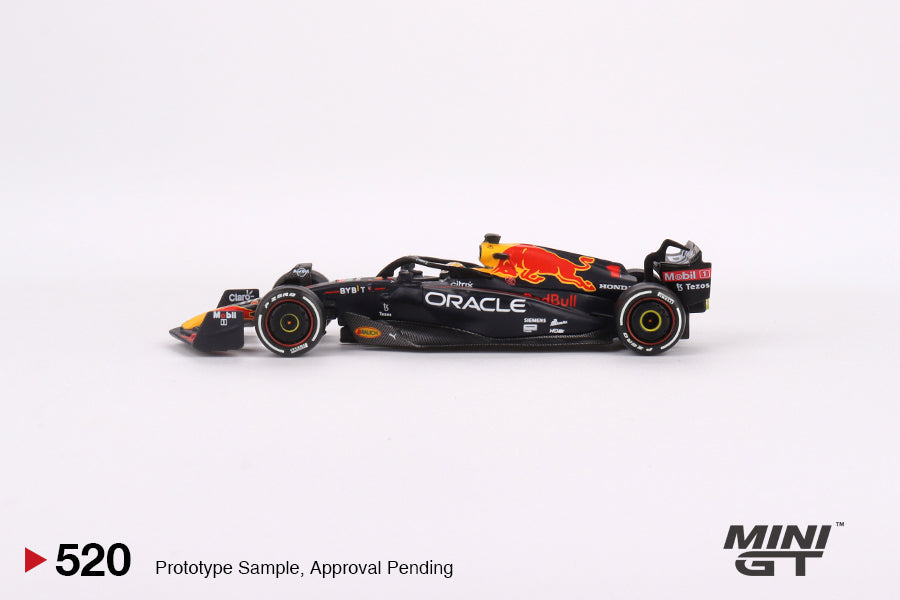 Mini GT 1/64 Oracle Red Bull Racing RB18 #1 Max Verstappen 2022 Abu Dhabi Grand Prix Winner (MGT00520)
