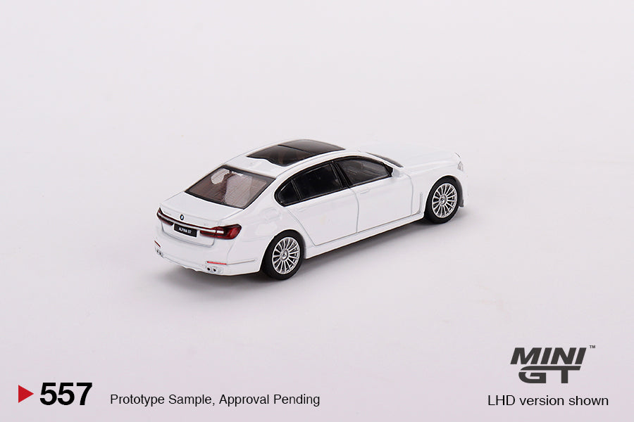 Mini GT 1/64 BMW Alpina B7 xDrive Alpine White RHD (MGT00557-R)