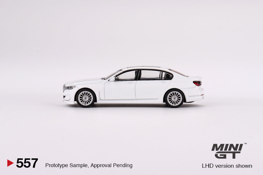 Mini GT 1/64 BMW Alpina B7 xDrive Alpine White RHD (MGT00557-R)