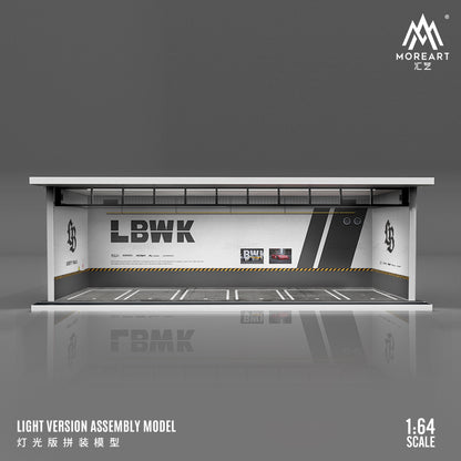 MoreArt 1/64 Car Park Garage Diorama with LED Light- Liberty Walk LBWK Edition