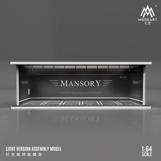 MoreArt 1/64 Car Park Garage Diorama with LED Light- Mansory Edition
