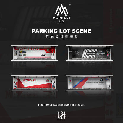 MoreArt 1/64 Car Park Garage Diorama with LED Light- Honda NSX Edition