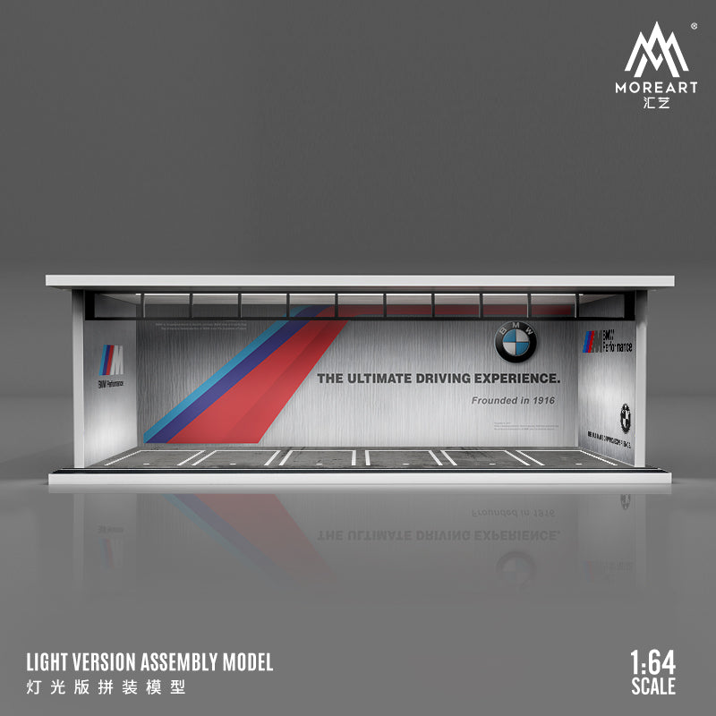 MoreArt 1/64 Car Park Garage Diorama with LED Light- BMW M Performance Edition