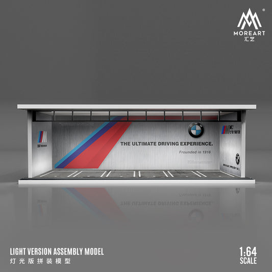 MoreArt 1/64 Car Park Garage Diorama with LED Light- BMW M Performance Edition