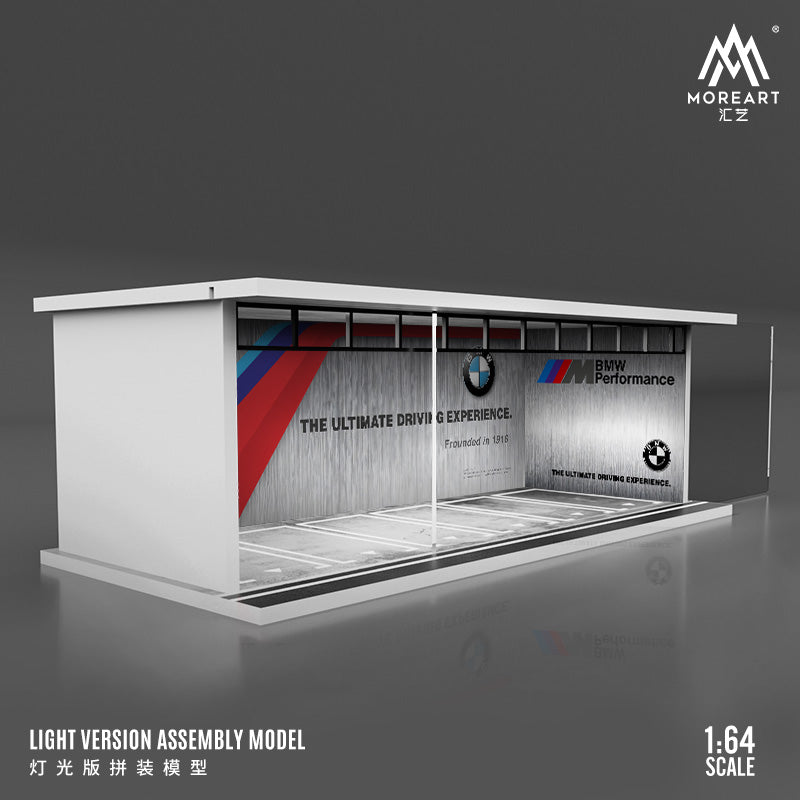 MoreArt 1/64 Car Park Garage Diorama with LED Light- BMW M Performance Edition