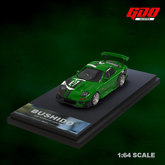GDO 1:64 Mazda RX-7 FD3S  Re Amemiya Need For Speed Carbon Kenji Green