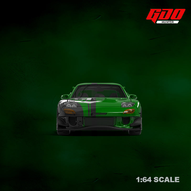 GDO 1:64 Mazda RX-7 FD3S  Re Amemiya Need For Speed Carbon Kenji Green