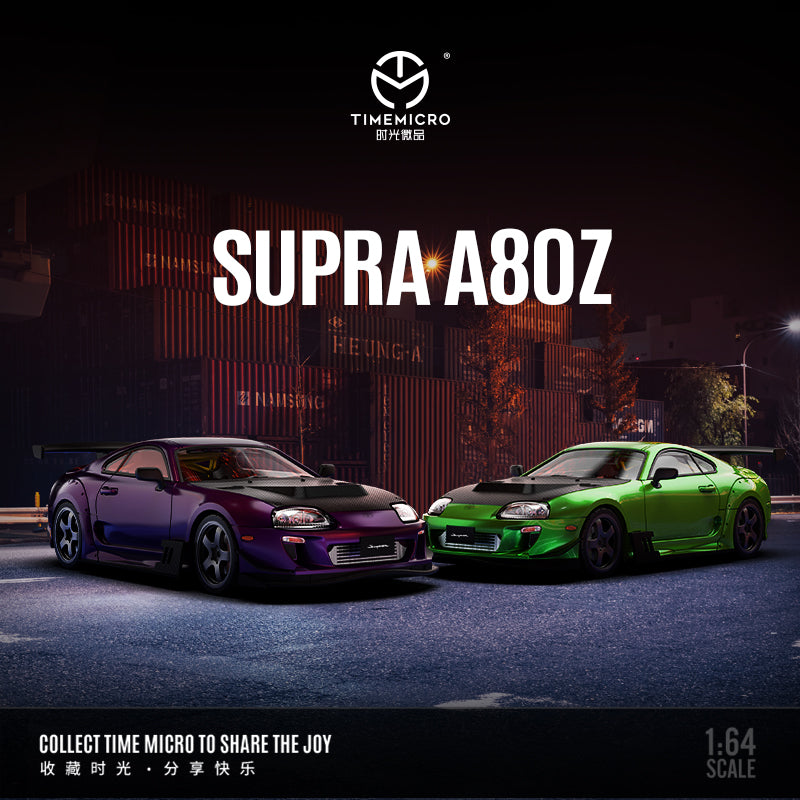 Time Micro 1/64 Toyota Supra A80Z Metallic Green