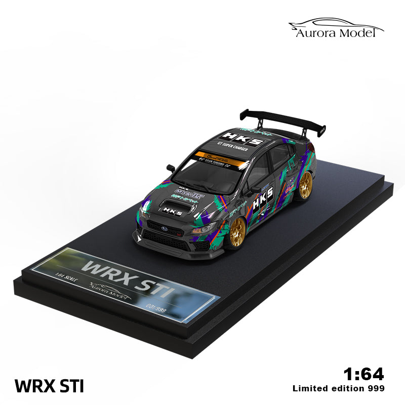 Aurora Model 1/64 Subaru WRX STI HKS Edition