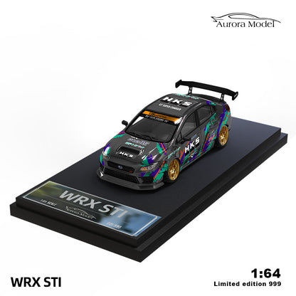 Aurora Model 1/64 Subaru WRX STI HKS Edition