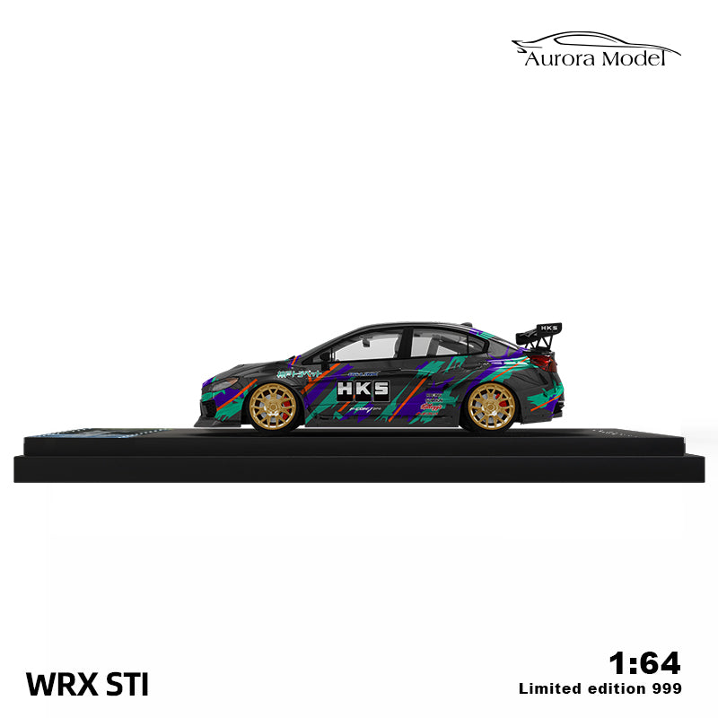 Aurora Model 1/64 Subaru WRX STI HKS Edition