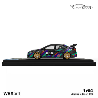 Aurora Model 1/64 Subaru WRX STI HKS Edition